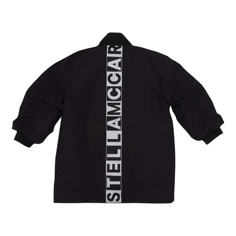 Stella McCartney Kids Girls Black Logo Puffer Jacket Stella McCartney Kids Girls Black Logo Puffer Jacket