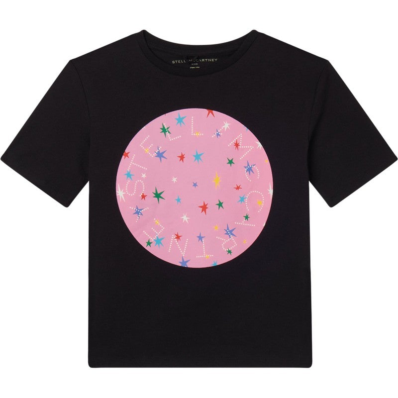 Stella McCartney Kids Girls Black Star T-Shirt Stella McCartney Kids Girls Black Star T-Shirt
