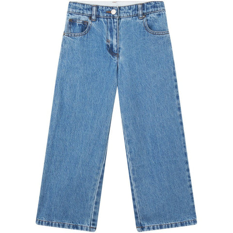 Stella McCartney Kids Girls Denim Logo Jeans Stella McCartney Kids Girls Denim Logo Jeans