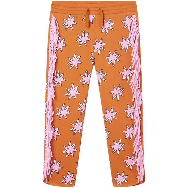 Stella McCartney Kids Girls Orange Cosmic Star Joggers Stella McCartney Kids Girls Orange Cosmic Star Joggers
