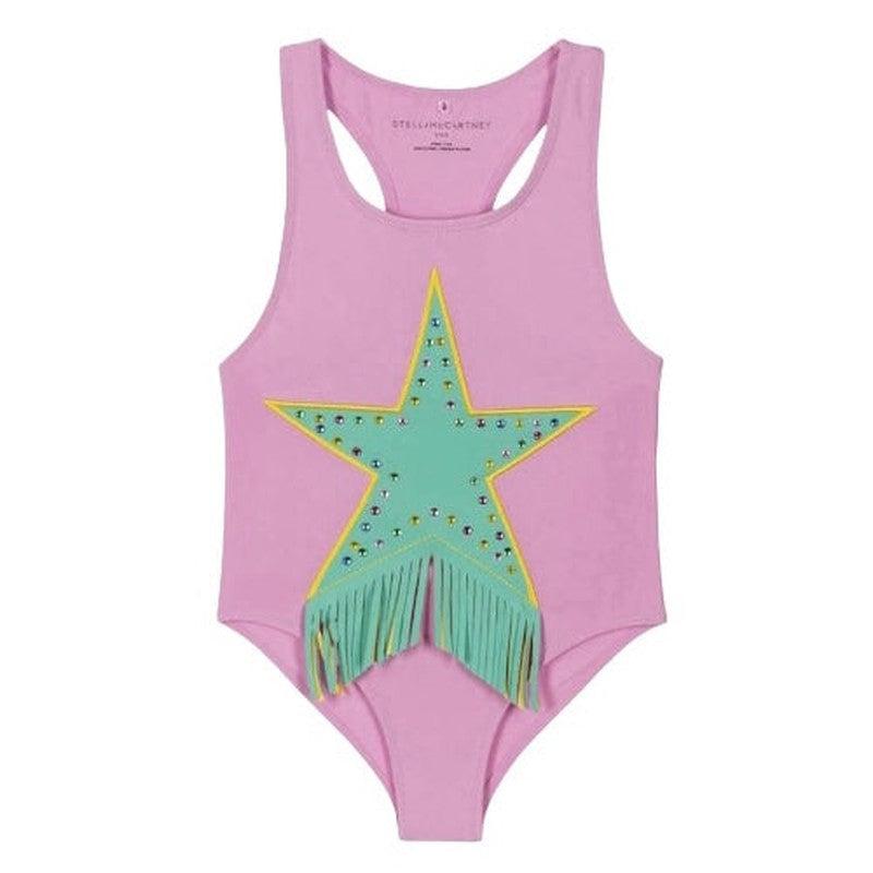 Stella McCartney Kids Girls Pink Star Swimsuit