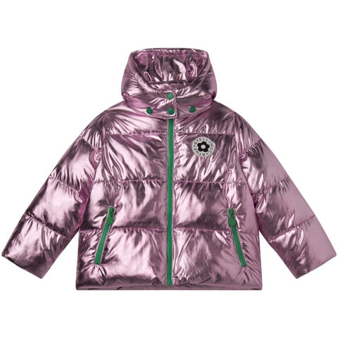 Stella McCartney Kids Girls Shiny Lilac Puffer Stella McCartney Kids Girls Shiny Lilac Puffer