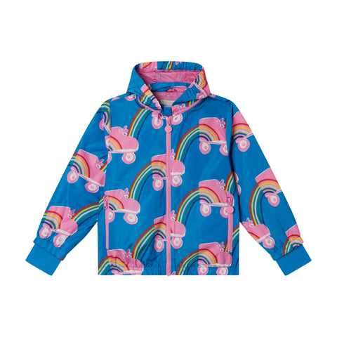 Stella McCartney Kids Girls Blue Skater Jacket Stella McCartney Kids Girls Blue Skater Jacket