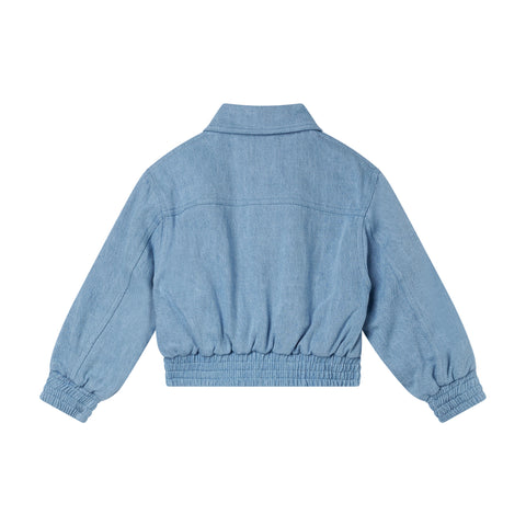 Stella McCartney Kids Girls Denim Jewelled Denim Bomber Stella McCartney Kids Girls Denim Jewelled Denim Bomber