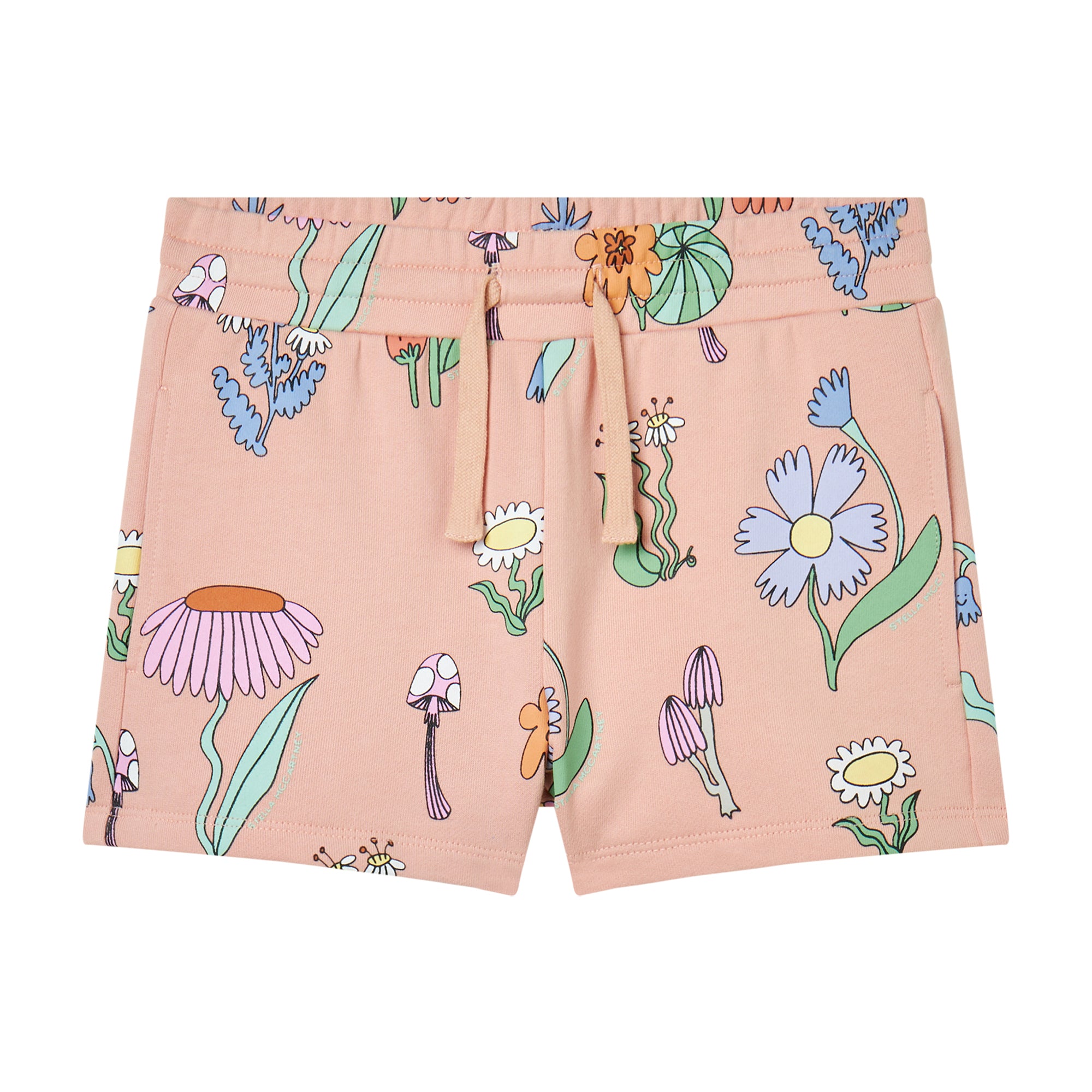 Stella McCartney Kids Girls Peach Fairy Jersey Shorts Stella McCartney Kids Girls Peach Fairy Jersey Shorts
