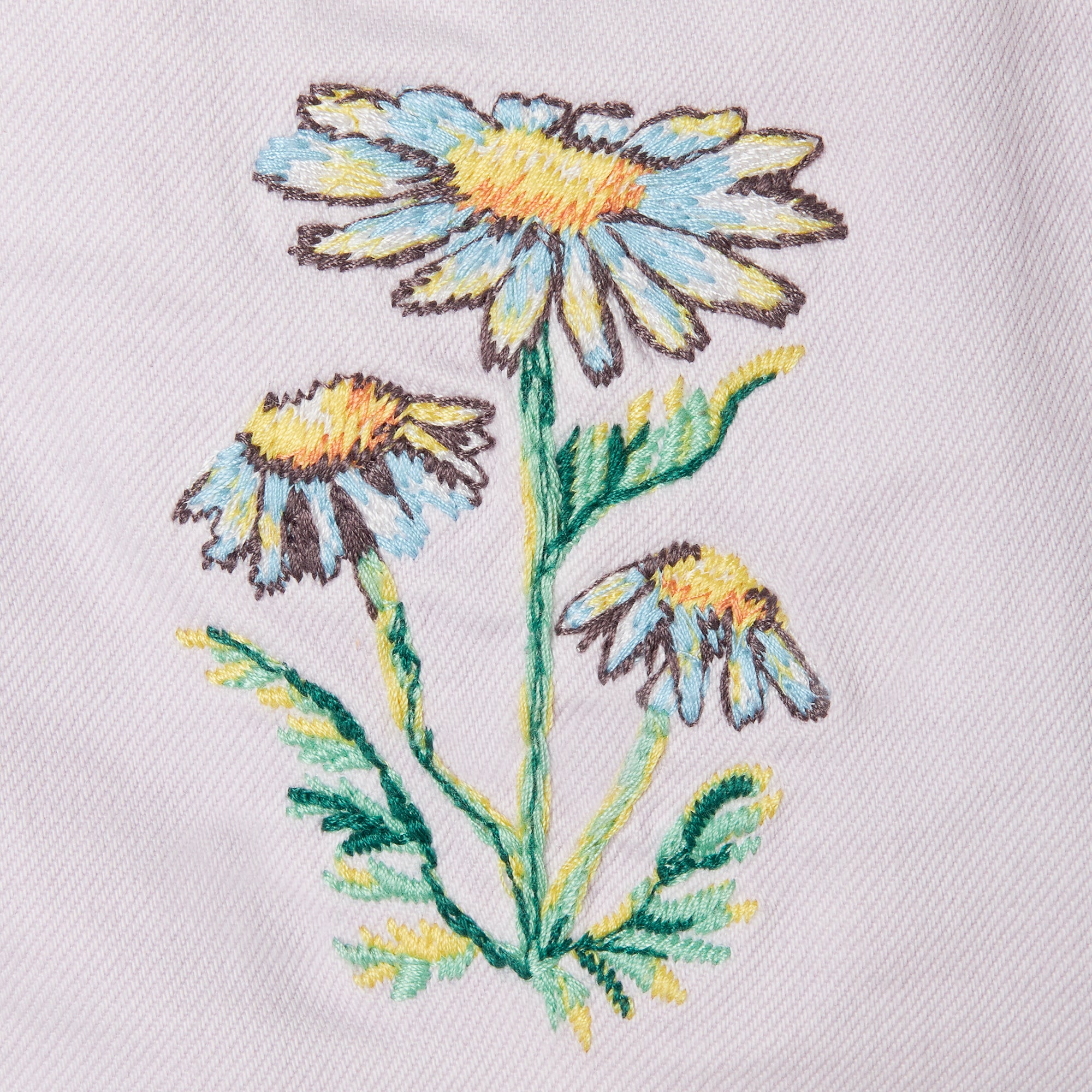 Stella McCartney Kids Girls Lilac Denim Shorts Stella McCartney Kids Girls Lilac Denim Shorts