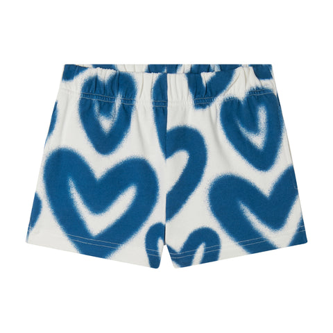 Stella McCartney Kids Girls White Heart Jersey Shorts Stella McCartney Kids Girls White Heart Jersey Shorts