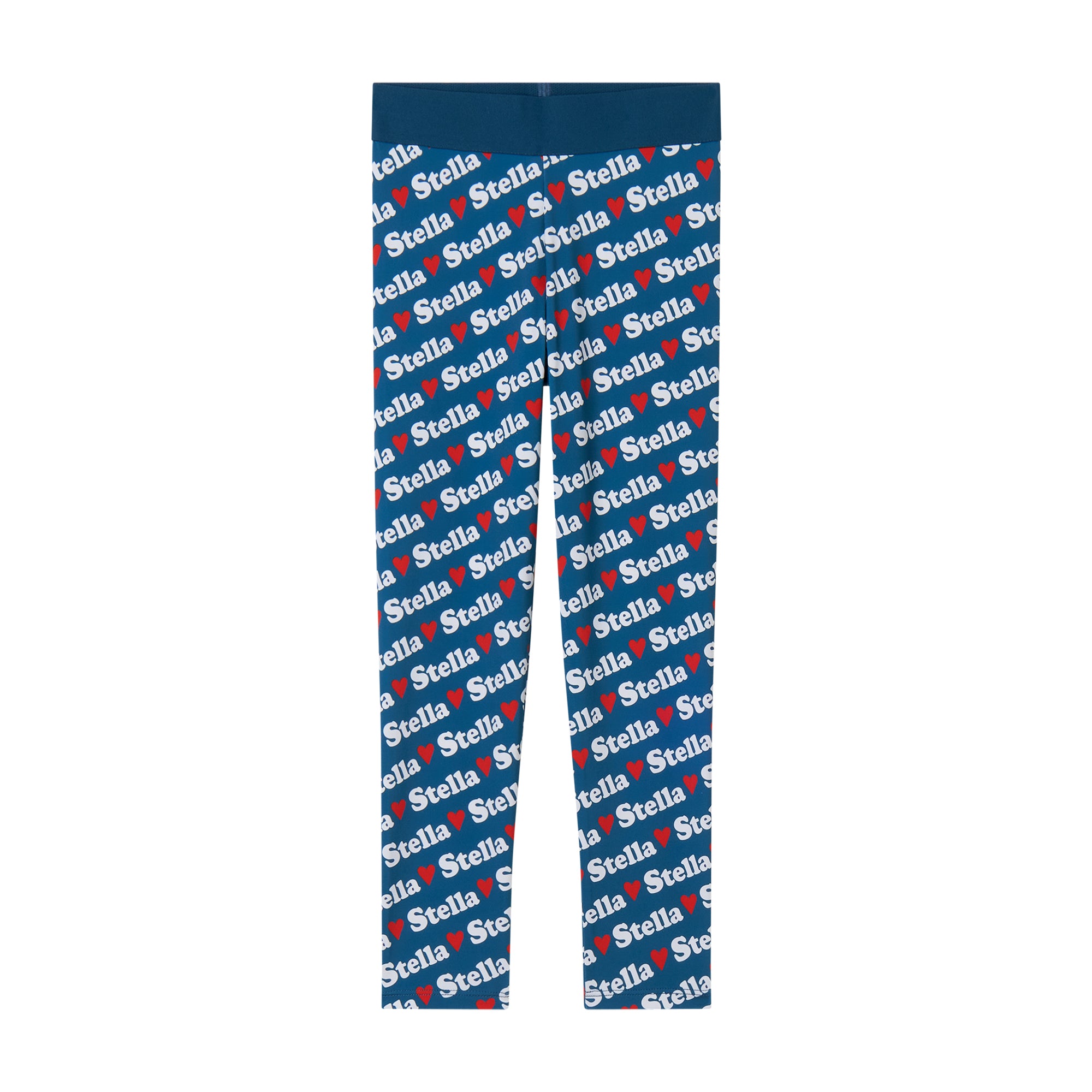 Stella McCartney Kids Girls Blue Stella Leggings Stella McCartney Kids Girls Blue Stella Leggings