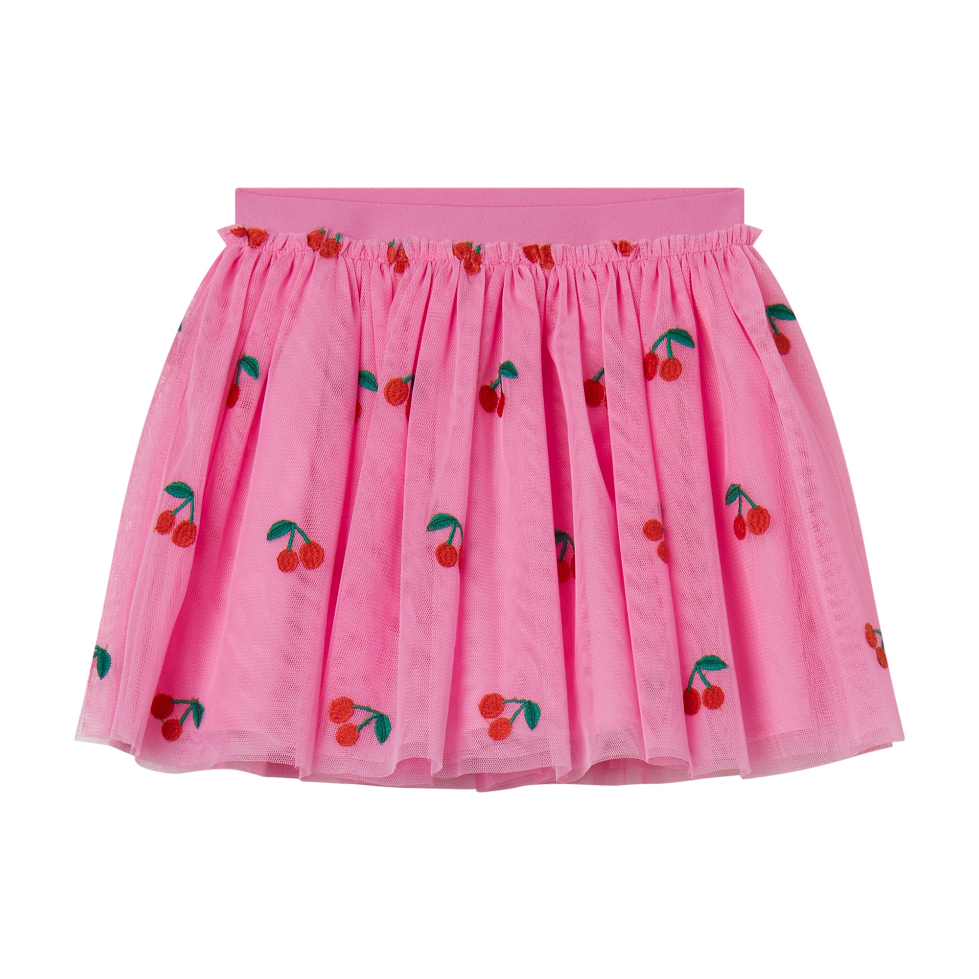 Stella McCartney Kids Girls Pink Cherry Skirt Stella McCartney Kids Girls Pink Cherry Skirt