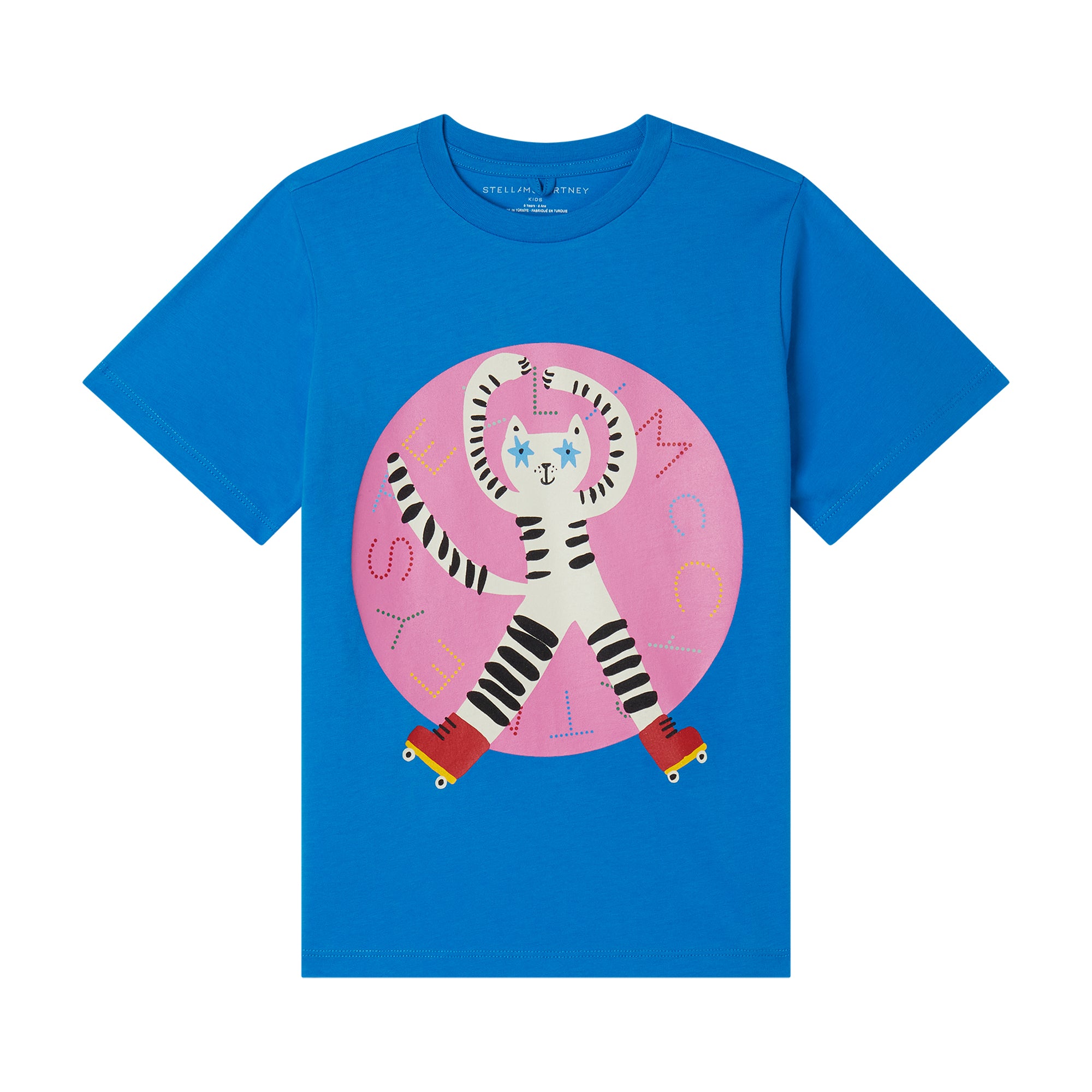 Stella McCartney Kids Girls Blue Skate T-Shirt Stella McCartney Kids Girls Blue Skate T-Shirt
