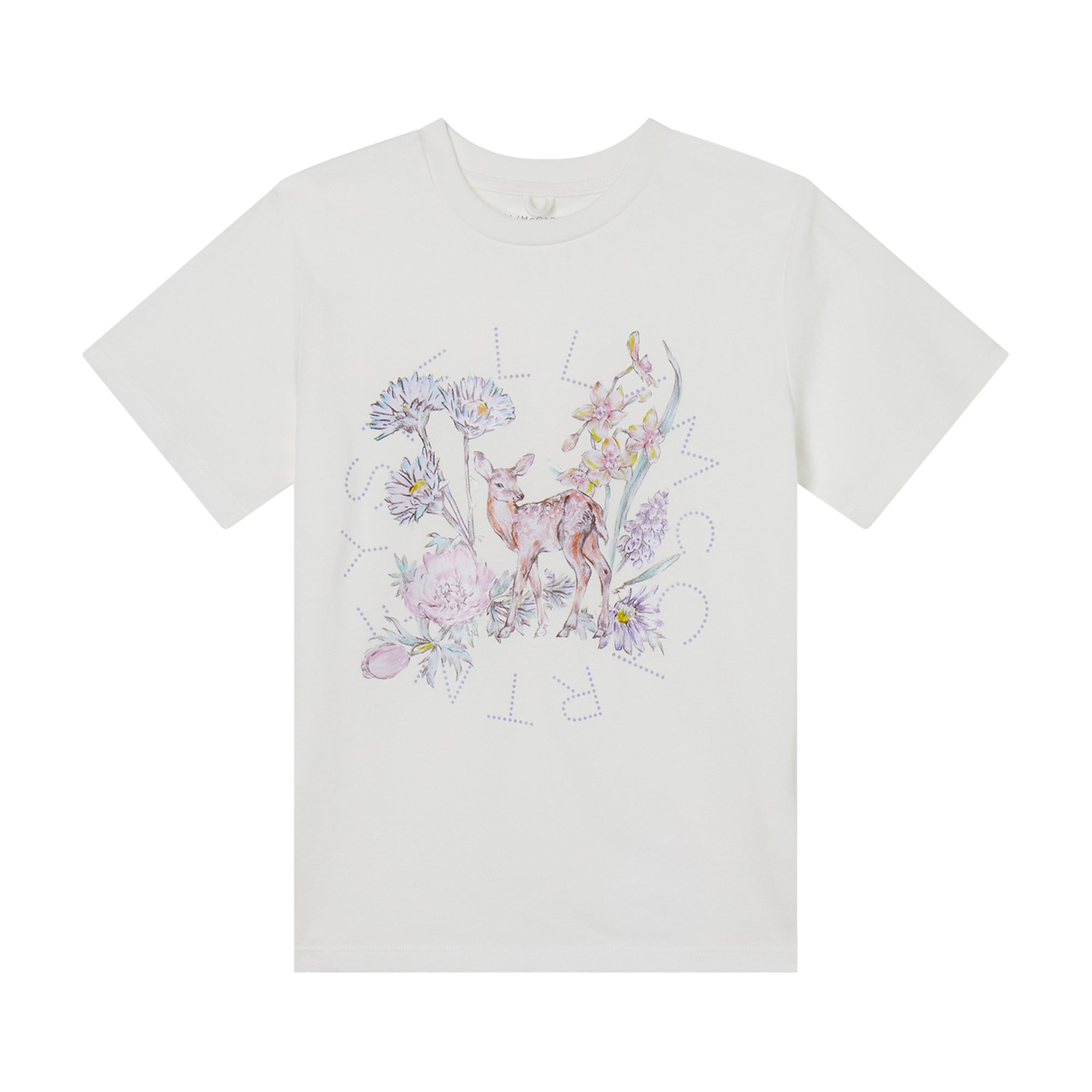 Stella McCartney Kids Girls White Fairy T-Shirt Stella McCartney Kids Girls White Fairy T-Shirt