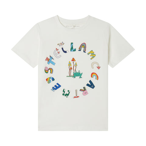 Stella McCartney Kids Boys White T-Shirt Stella McCartney Kids Boys White T-Shirt