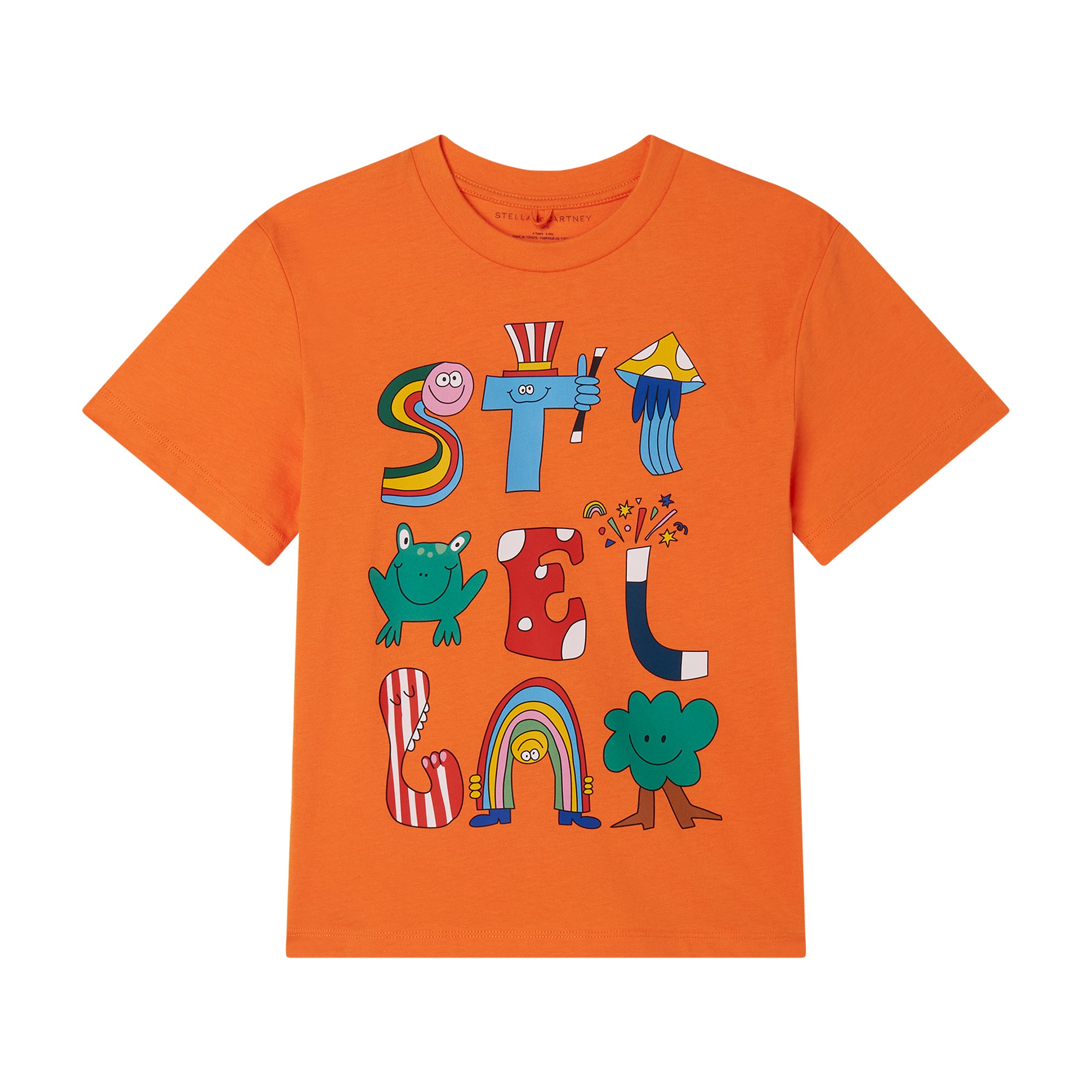 Stella McCartney Kids Boys Orange T-Shirt Stella McCartney Kids Boys Orange T-Shirt
