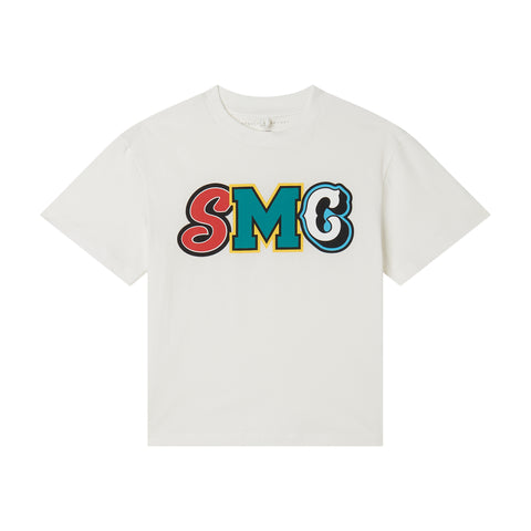 Stella McCartney Kids Boys White SMC T-Shirt Stella McCartney Kids Boys White SMC T-Shirt