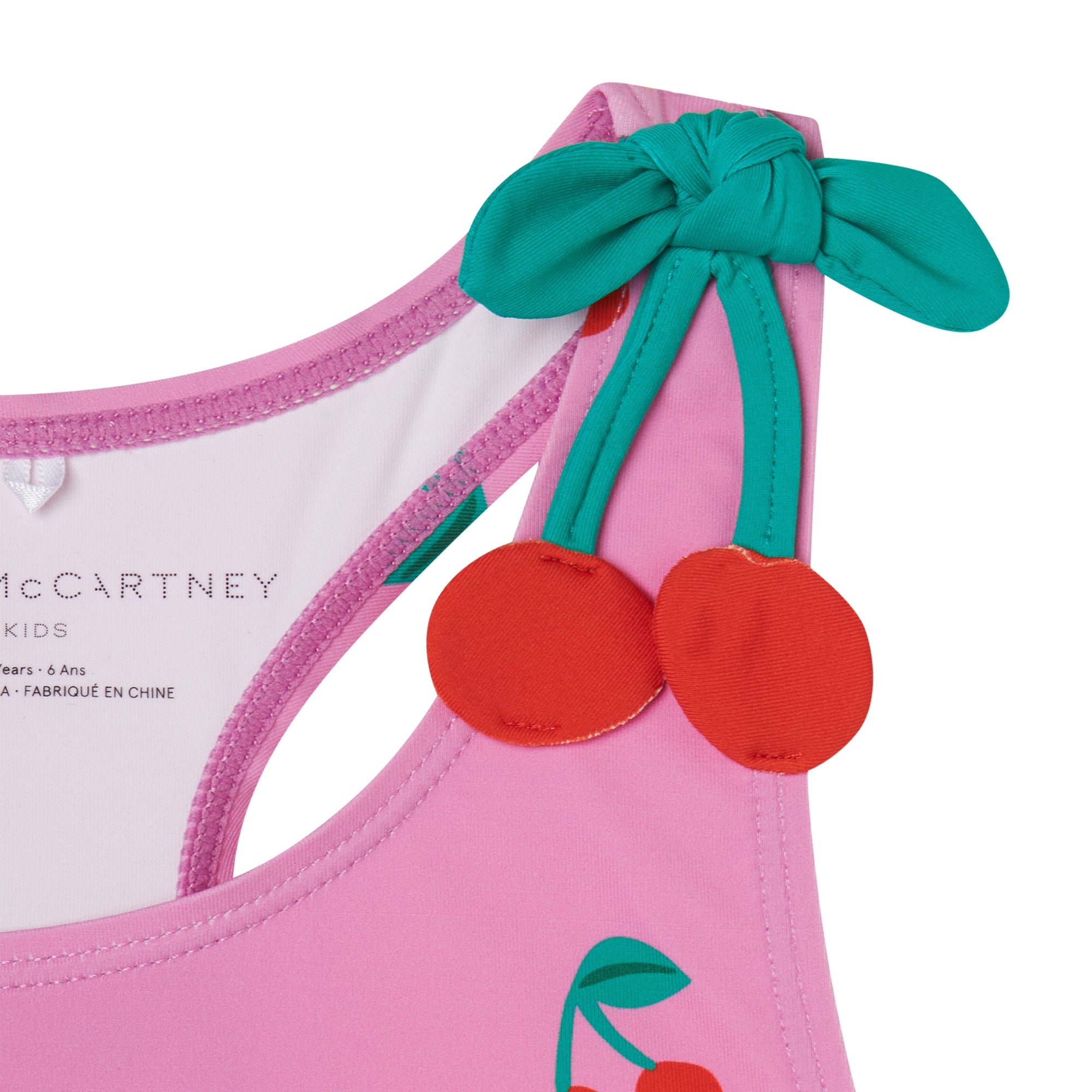 Stella McCartney Kids Girls Pink Cherry Bikini Stella McCartney Kids Girls Pink Cherry Bikini