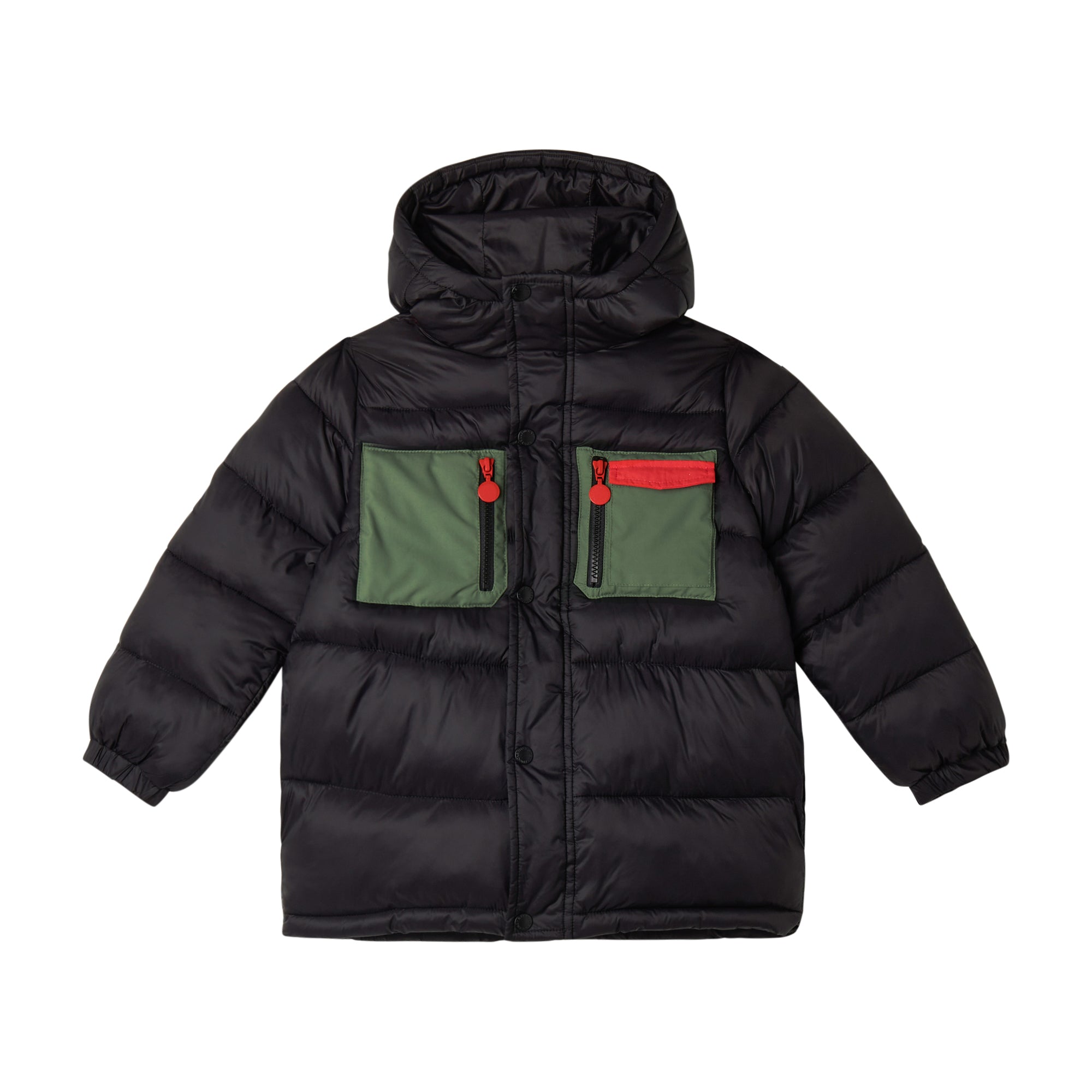 Stella McCartney Kids Boys Black Puffer Coat Stella McCartney Kids Boys Black Puffer Coat