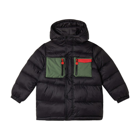 Stella McCartney Kids Boys Black Puffer Coat Stella McCartney Kids Boys Black Puffer Coat
