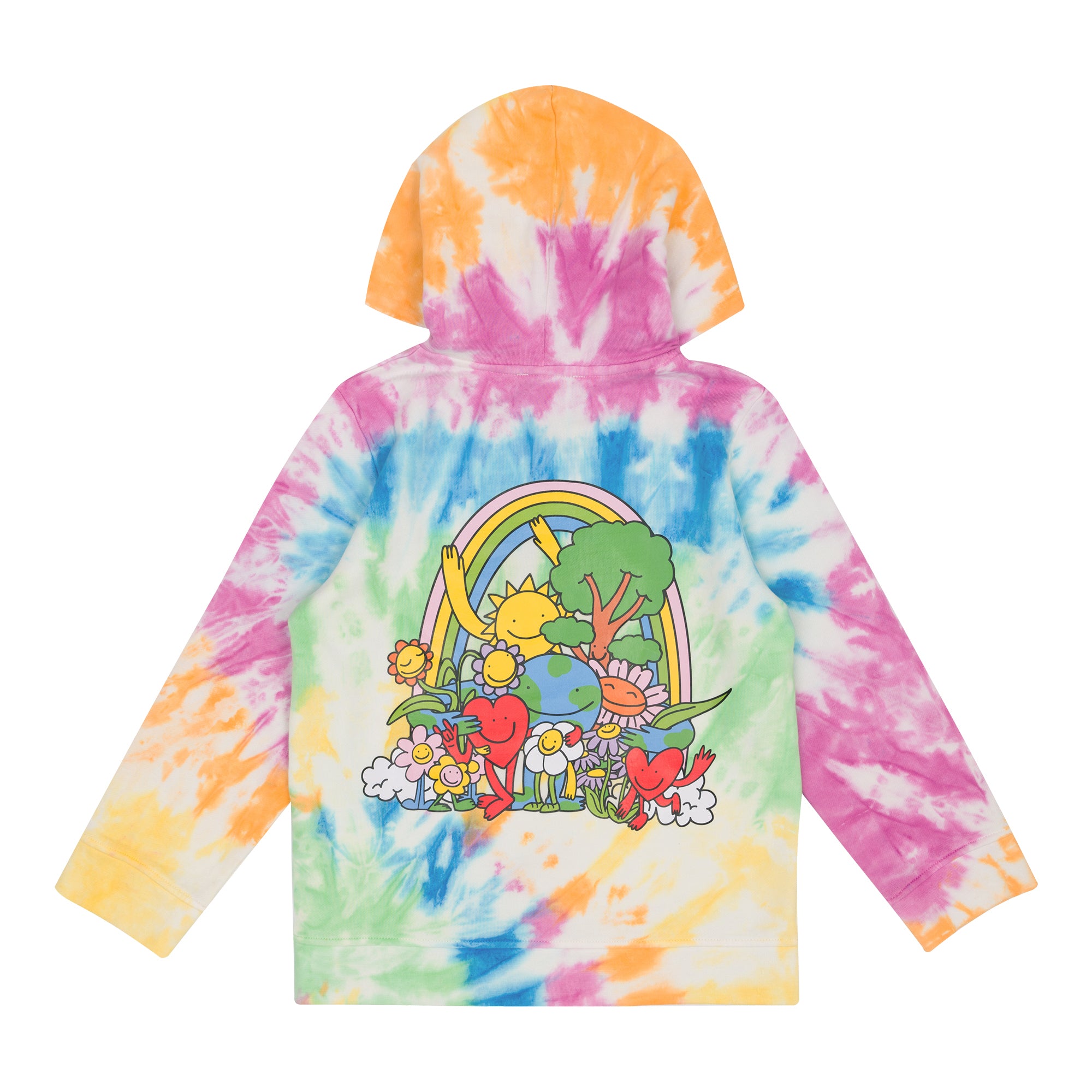 Stella McCartney Kids Girls Tie Dye Hoodie Stella McCartney Kids Girls Tie Dye Hoodie