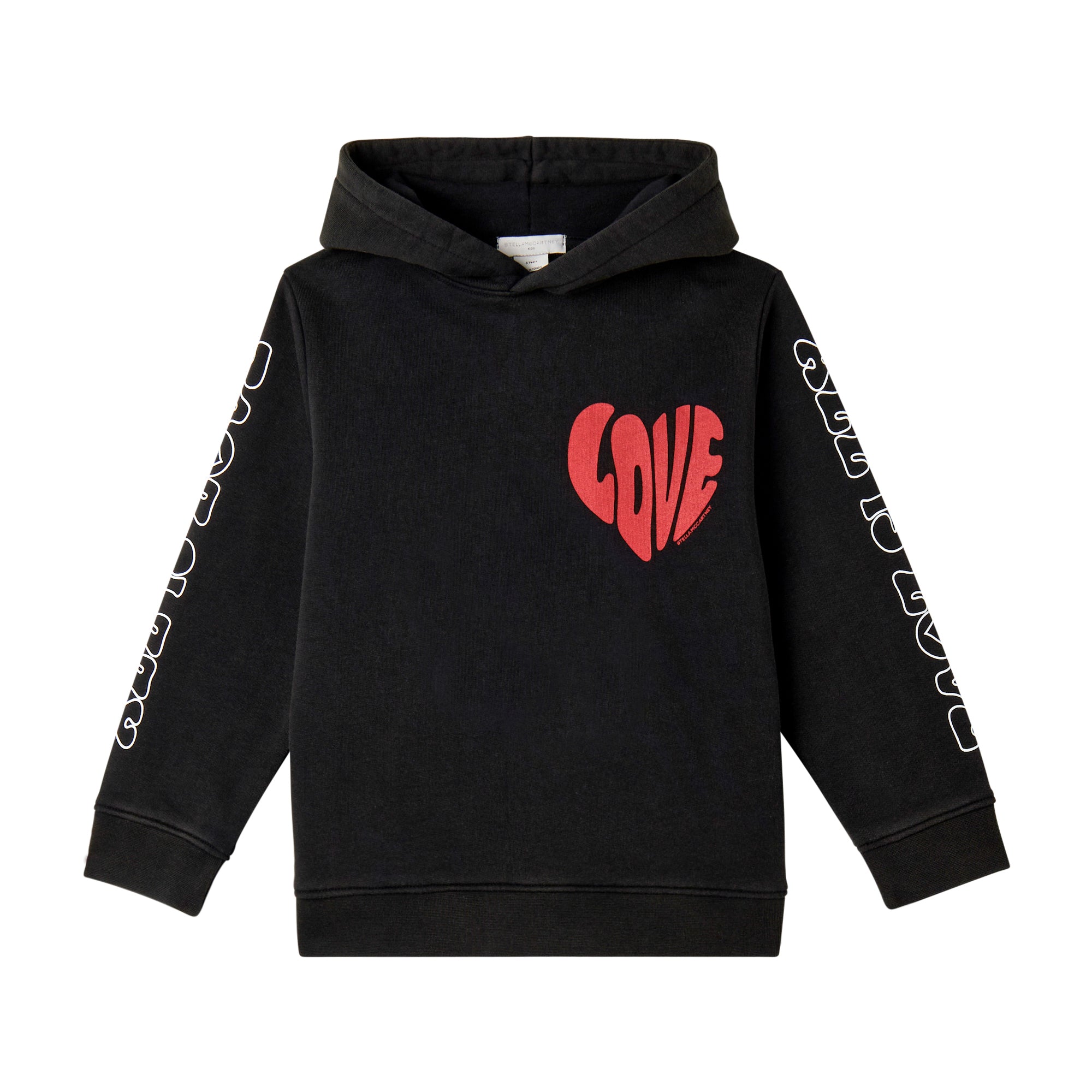 Stella McCartney Kids Girls Washed Black Sweatshirt Stella McCartney Kids Girls Washed Black Sweatshirt