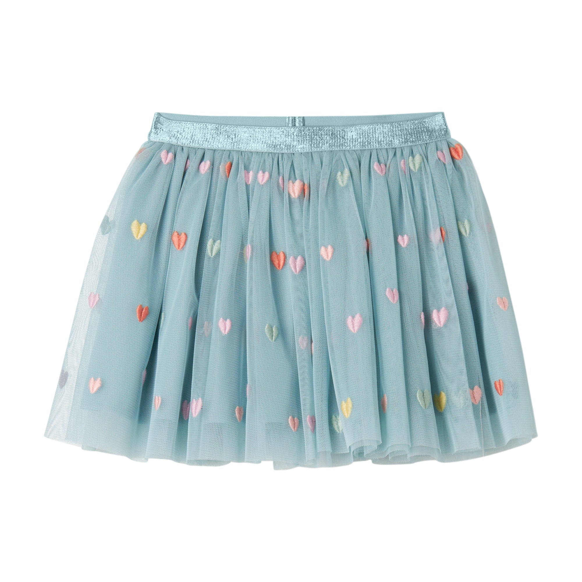 Stella McCartney Kids Girls Green Heart Tulle Skirt Stella McCartney Kids Girls Green Heart Tulle Skirt