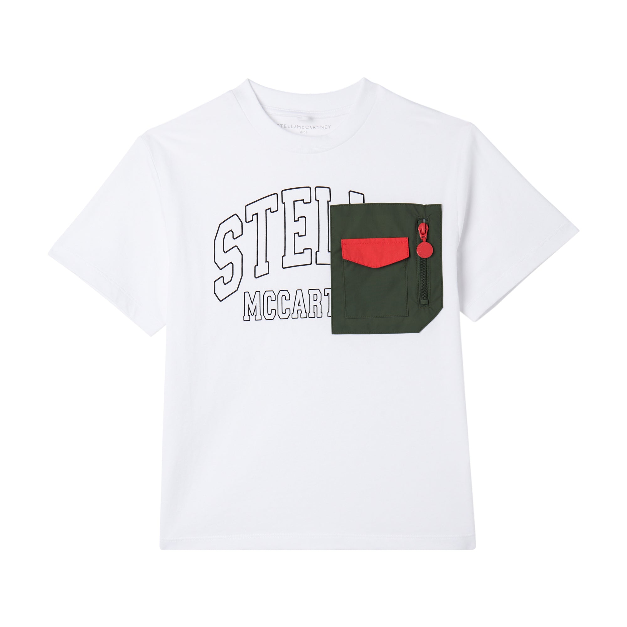 Stella McCartney Kids Boys White T-Shirt Stella McCartney Kids Boys White T-Shirt