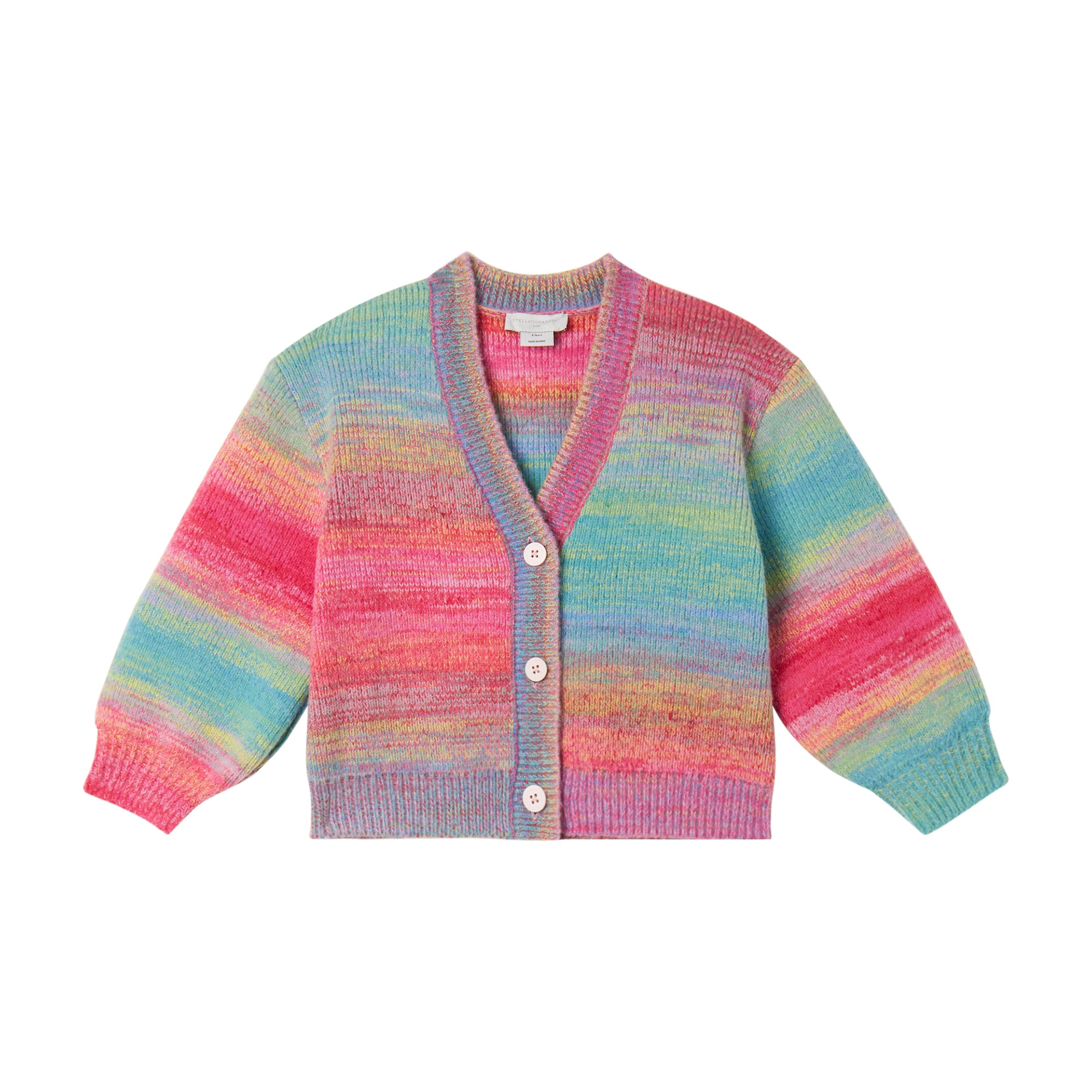 Stella McCartney Kids Girls Colourful Knit Cardigan Stella McCartney Kids Girls Colourful Knit Cardigan