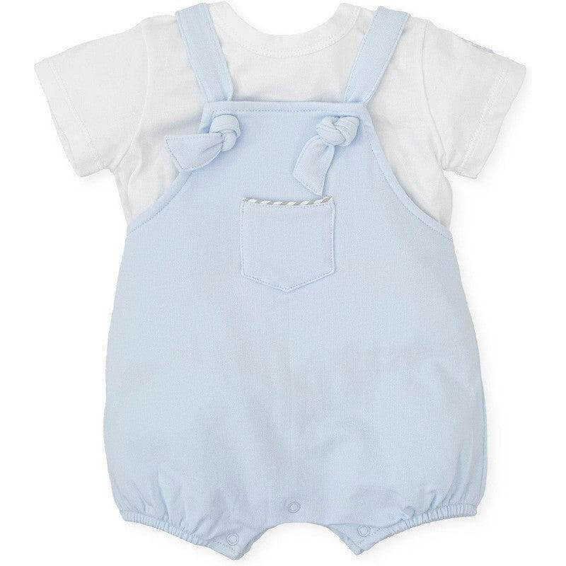 Tutto Piccolo Baby Boys Blue Dungaree Set Tutto Piccolo Baby Boys Blue Dungaree Set
