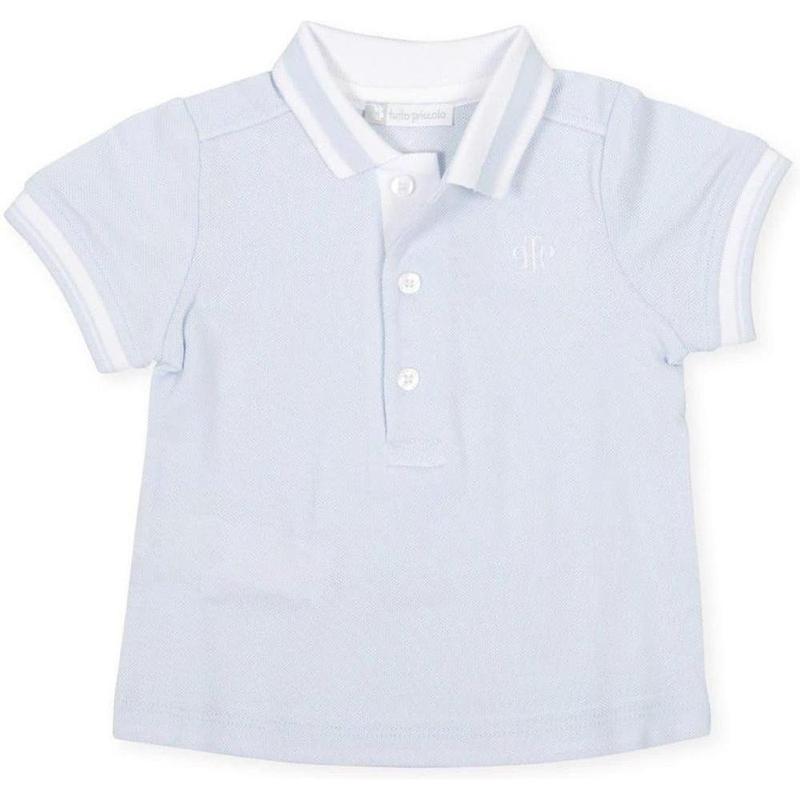 Tutto Piccolo Baby Pale Blue Polo Shirt Tutto Piccolo Baby Pale Blue Polo Shirt