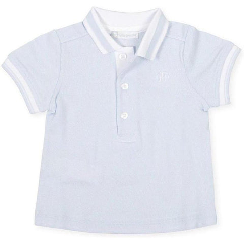 Tutto Piccolo Baby Pale Blue Polo Shirt Tutto Piccolo Baby Pale Blue Polo Shirt