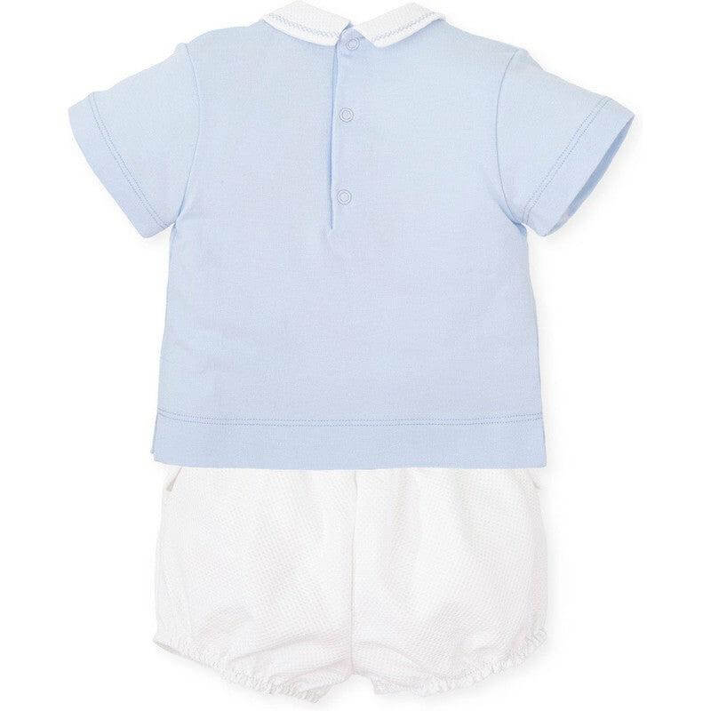 Tutto Piccolo Baby boys Blue 2 Piece Short Set Tutto Piccolo Baby boys Blue 2 Piece Short Set