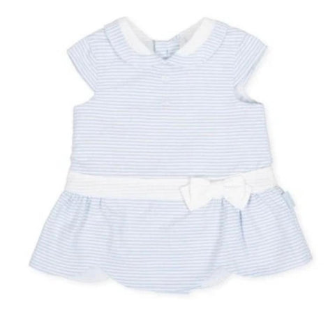 Tutto Piccolo Girls Blue Stripe Dress Tutto Piccolo Girls Blue Stripe Dress