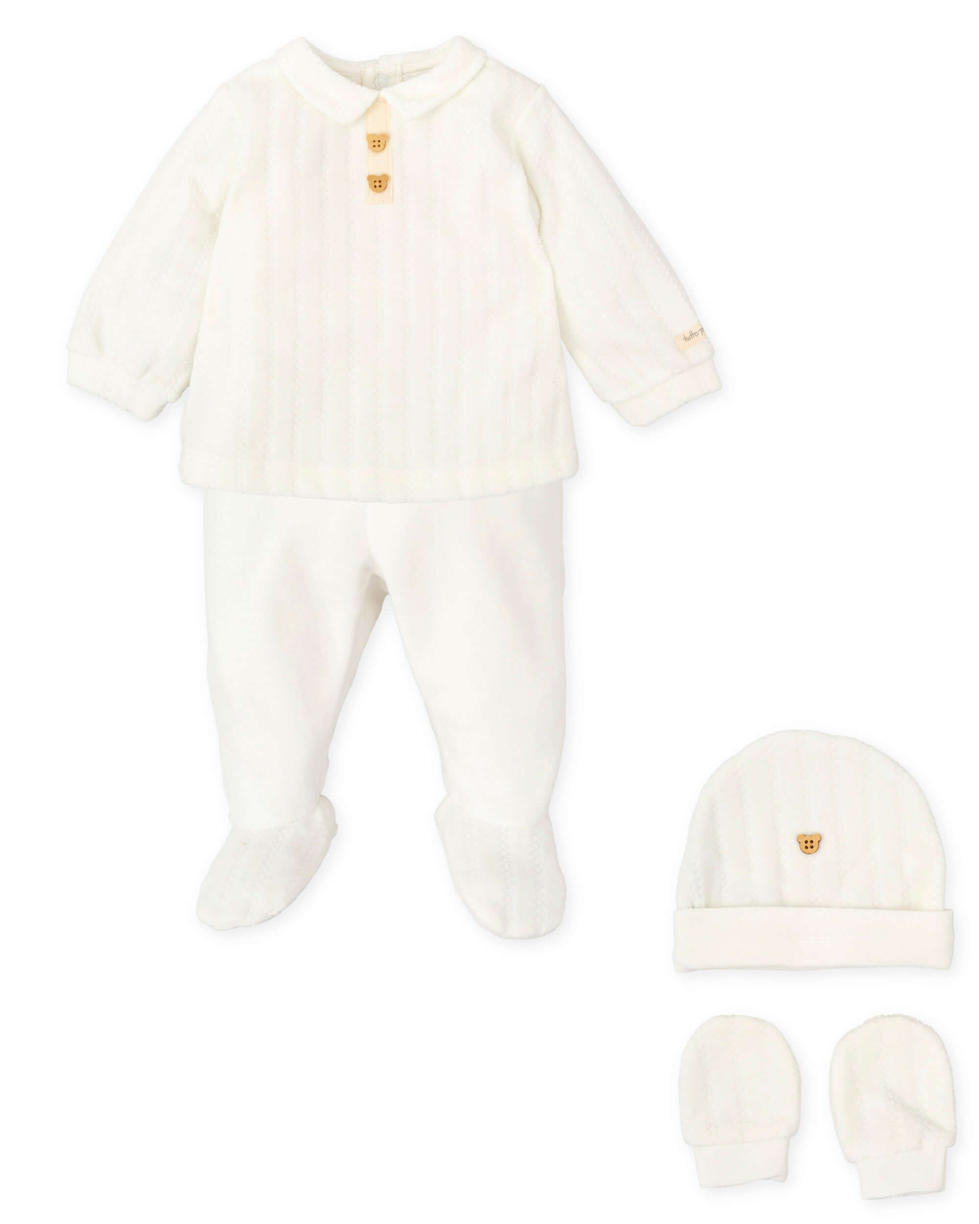 Tutto Piccolo Baby Boys Cream Set Tutto Piccolo Baby Boys Cream Set
