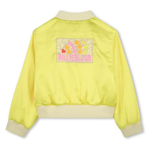 Billieblush Girls Yellow Bomber Jacket Billieblush Girls Yellow Bomber Jacket
