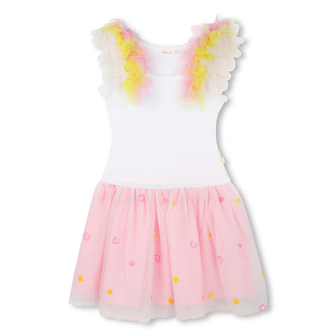 Billieblush Girls White Tulle Dress Billieblush Girls White Tulle Dress