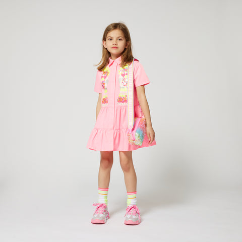 Billieblush Girls Pink Parrot Dress Billieblush Girls Pink Parrot Dress
