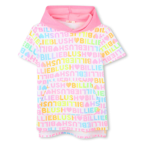 Billieblush Girls White Logo Dress Billieblush Girls White Logo Dress