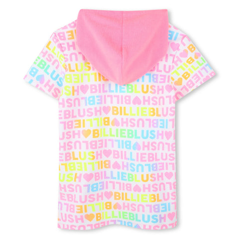 Billieblush Girls White Logo Dress Billieblush Girls White Logo Dress