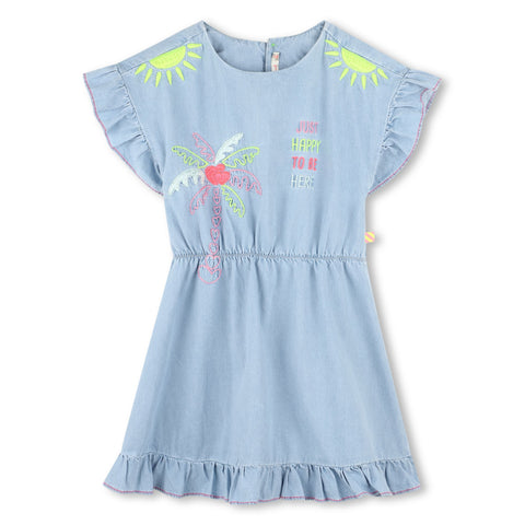 Billieblush Girls Denim Dress Billieblush Girls Denim Dress