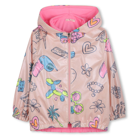 Billieblush Girls Pink Rain Coat Billieblush Girls Pink Rain Coat
