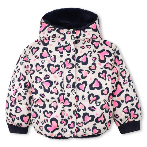 BILLIEBLUSH Girls Pink Heart Reversible Jacket BILLIEBLUSH Girls Pink Heart Reversible Jacket