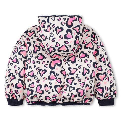 BILLIEBLUSH Girls Pink Heart Reversible Jacket BILLIEBLUSH Girls Pink Heart Reversible Jacket