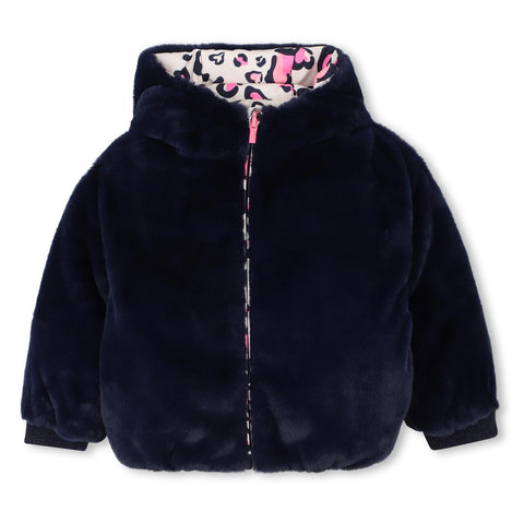 BILLIEBLUSH Girls Pink Heart Reversible Jacket BILLIEBLUSH Girls Pink Heart Reversible Jacket