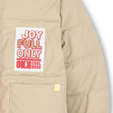 BILLIEBLUSH Boys Beige Puffer Jacket BILLIEBLUSH Boys Beige Puffer Jacket