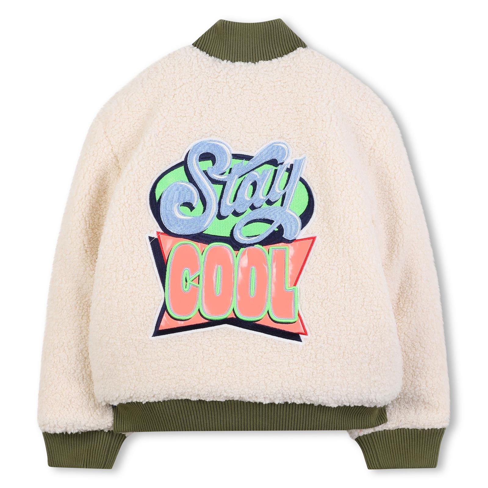 BILLIEBLUSH Boys Cream Faux Shearling Jacket BILLIEBLUSH Boys Cream Faux Shearling Jacket