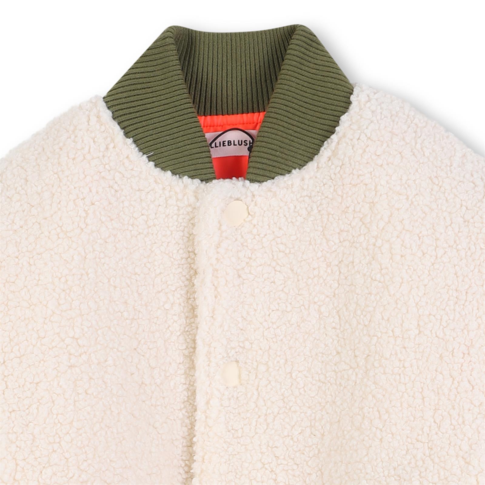 BILLIEBLUSH Boys Cream Faux Shearling Jacket BILLIEBLUSH Boys Cream Faux Shearling Jacket