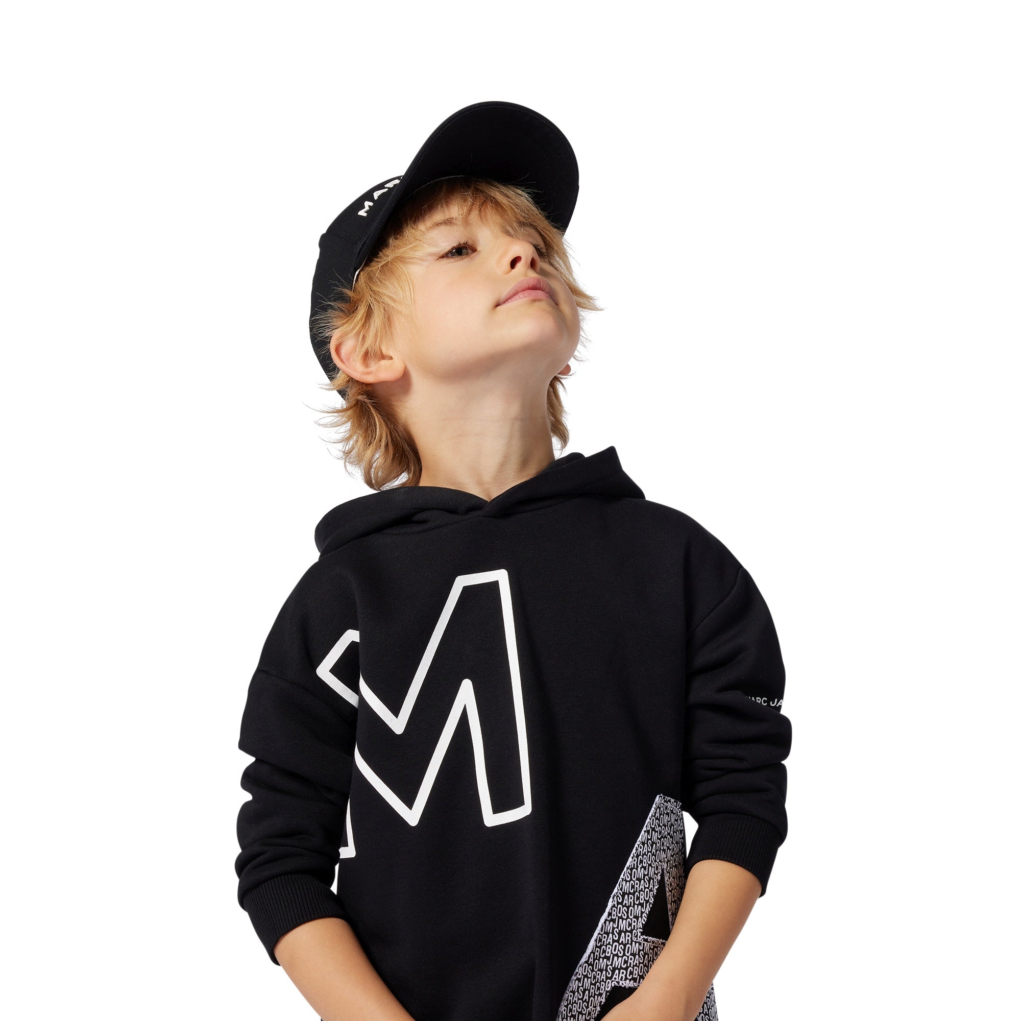 Marc Jacobs Boys Black Hooded Sweatshirt Marc Jacobs Boys Black Hooded Sweatshirt