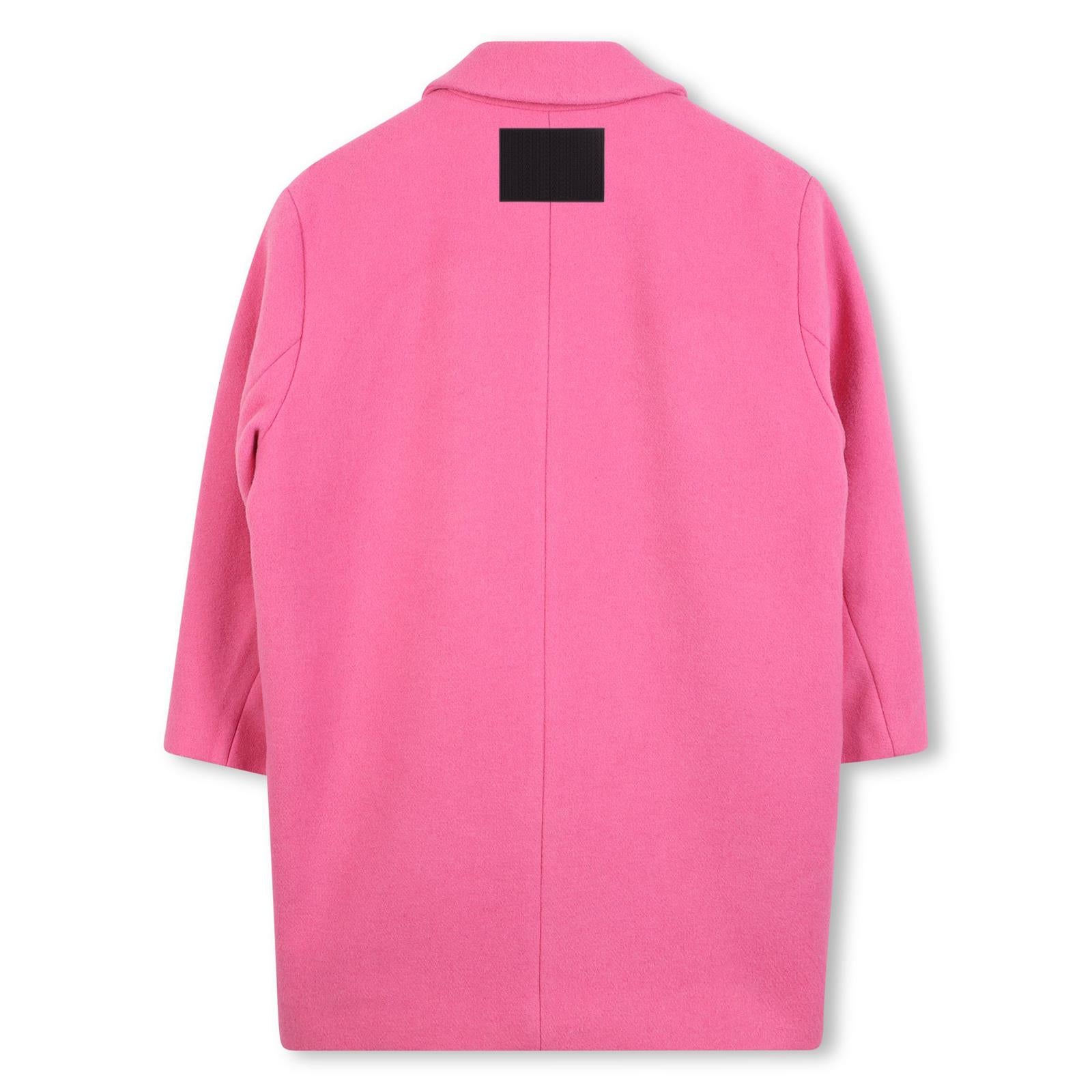 Marc Jacobs Girls Pink Wool Jewelled Coat Marc Jacobs Girls Pink Wool Jewelled Coat