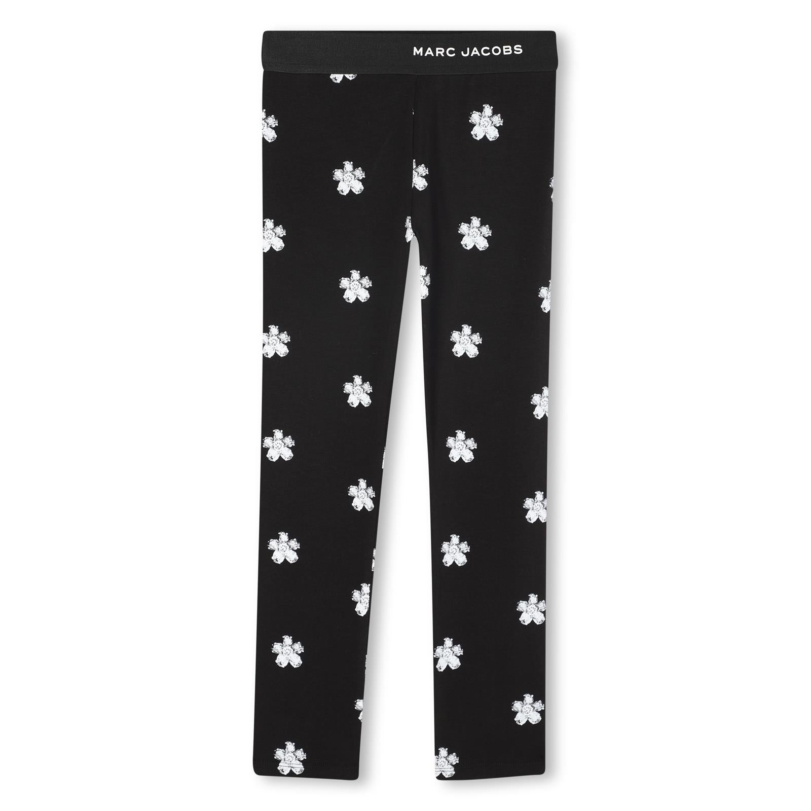 Marc Jacobs Girls Black Flower Legging Marc Jacobs Girls Black Flower Legging