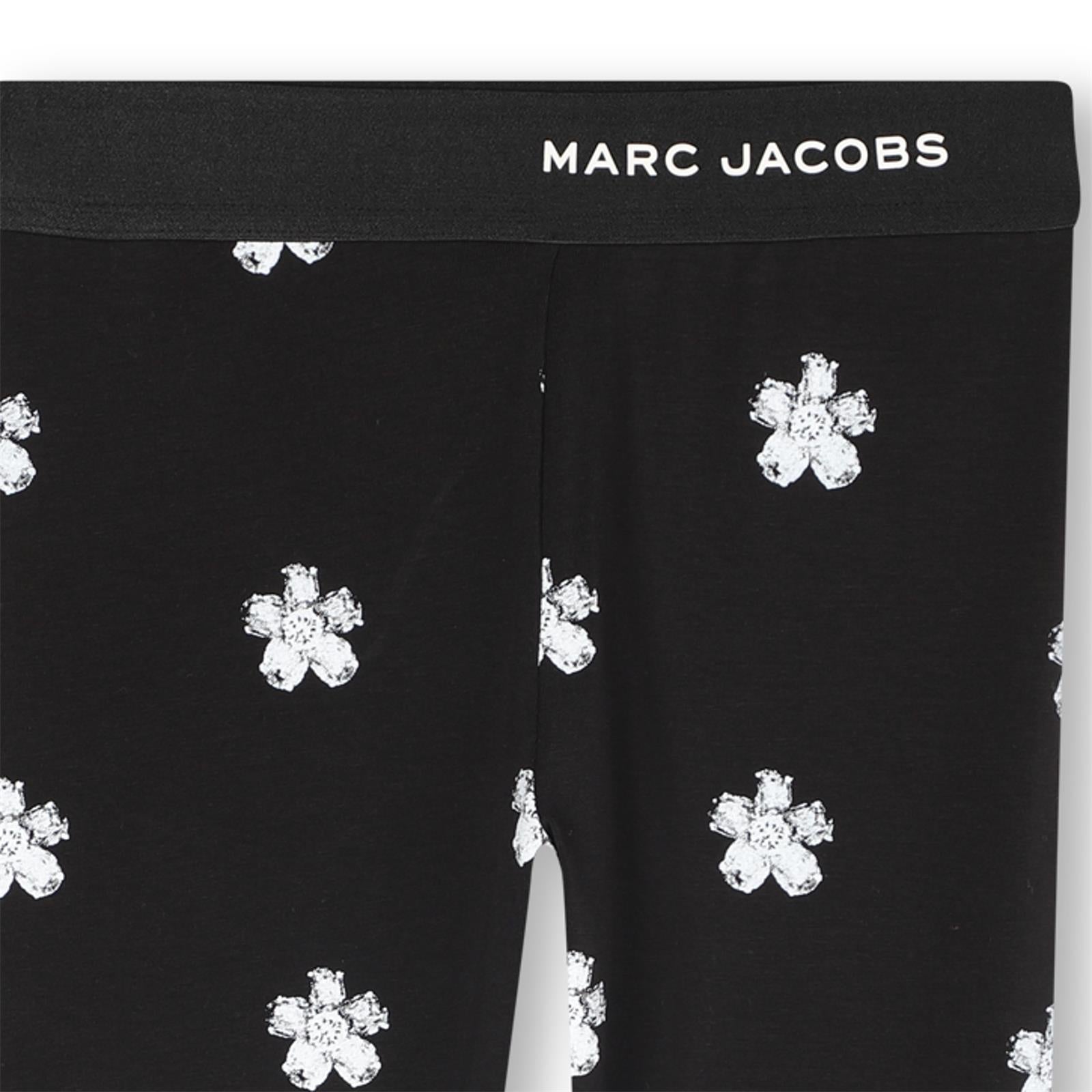 Marc Jacobs Girls Black Flower Legging Marc Jacobs Girls Black Flower Legging