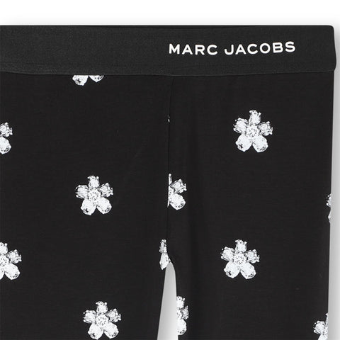 Marc Jacobs Girls Black Flower Legging Marc Jacobs Girls Black Flower Legging